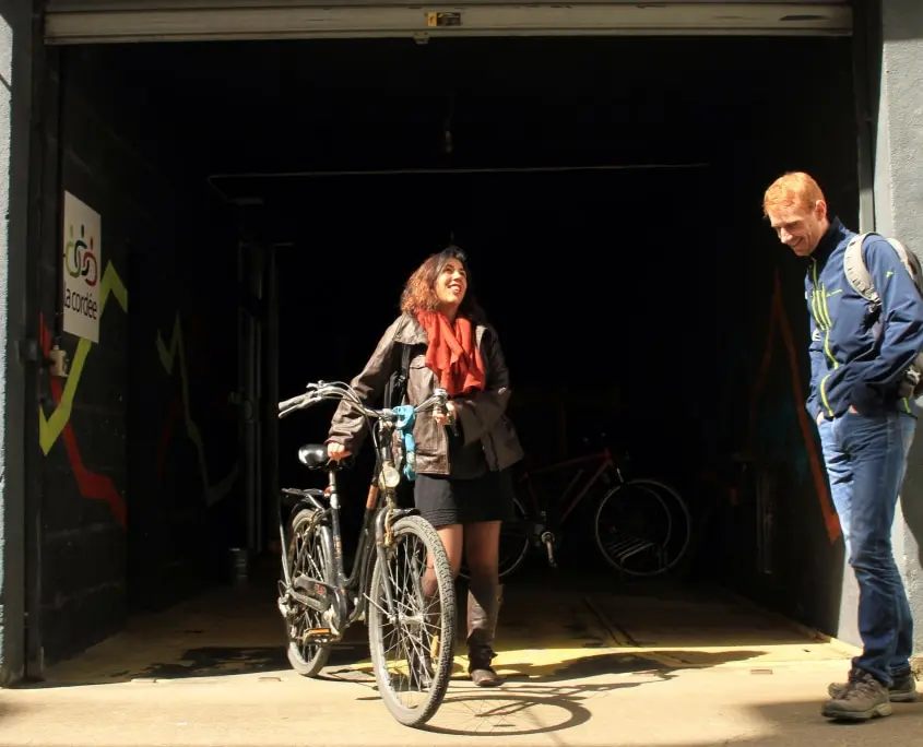 Venir à vélo à la Cordée